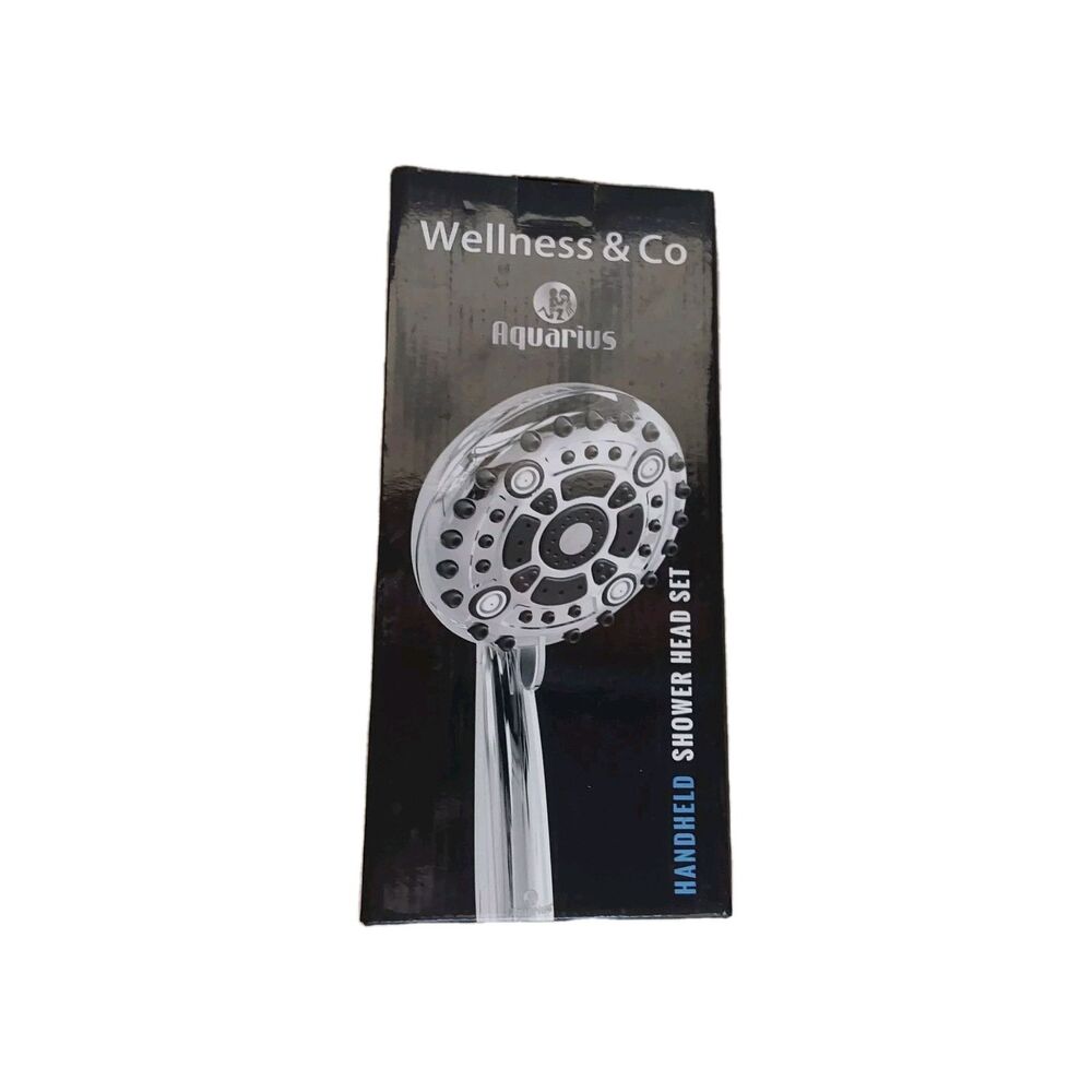 Aquaris Handheld Shower Head Set Oil Rubbed Bronze 6 Settings 2.5 GPM 5.6' Hose
